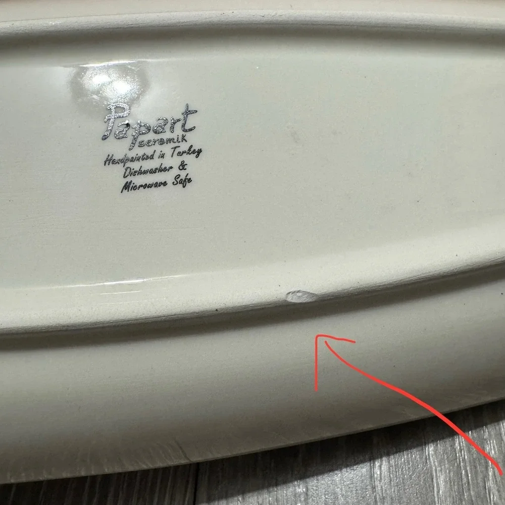 Papart Seramik Tomatoe Serving‎ Dish L12.5